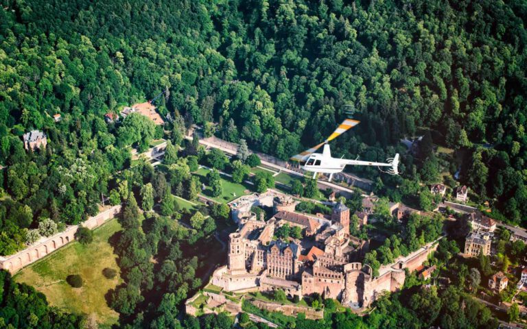 Schloss Heidelberg Rhein Neckar Rundflug